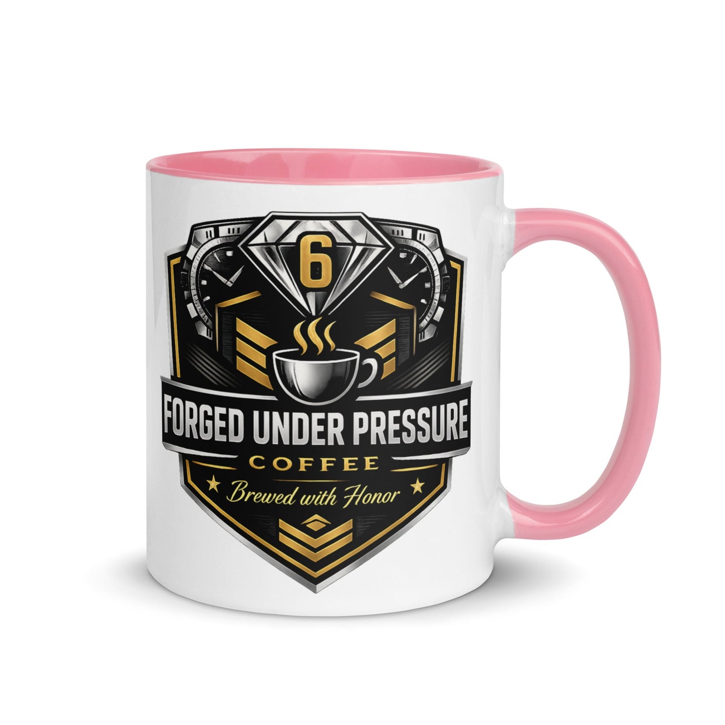 Mug with Color Inside - Forged Under Pressure Coffee