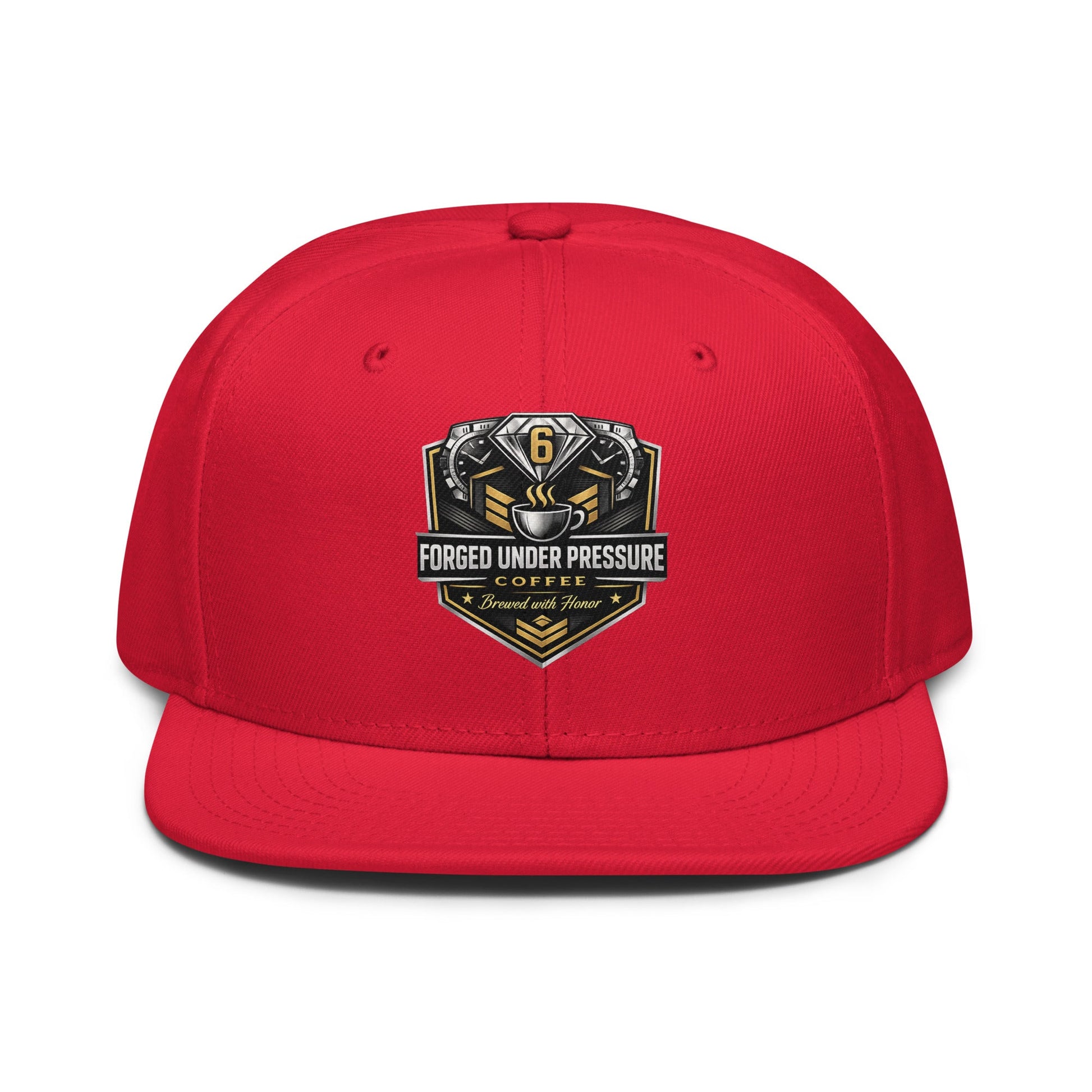 Snapback Hat - Forged Under Pressure Coffee