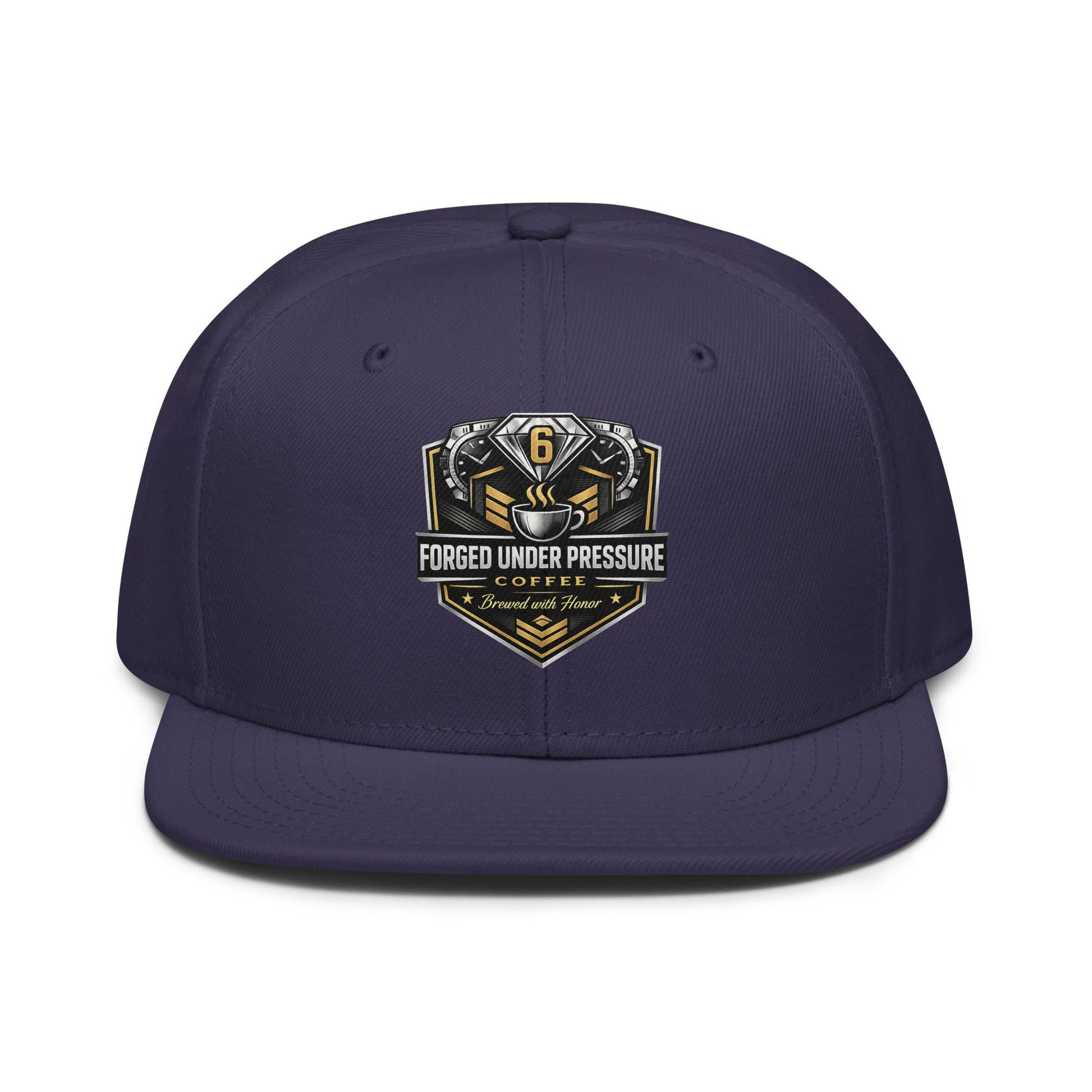 Snapback Hat - Forged Under Pressure Coffee