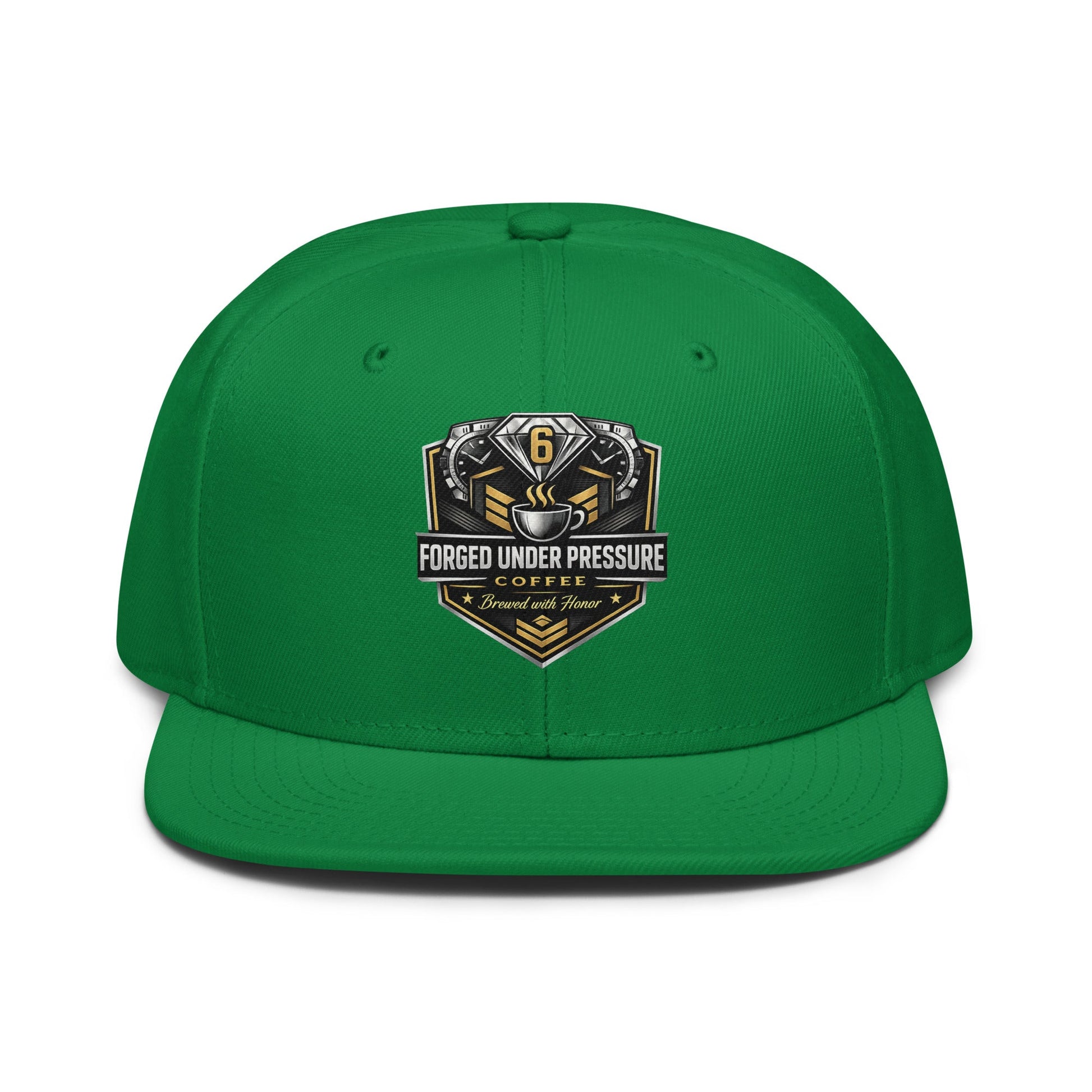 Snapback Hat - Forged Under Pressure Coffee