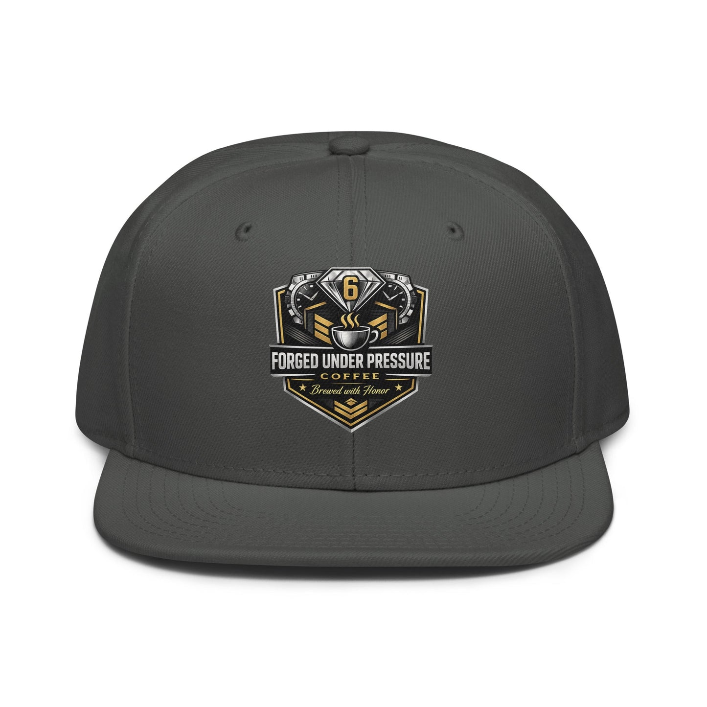 Snapback Hat - Forged Under Pressure Coffee