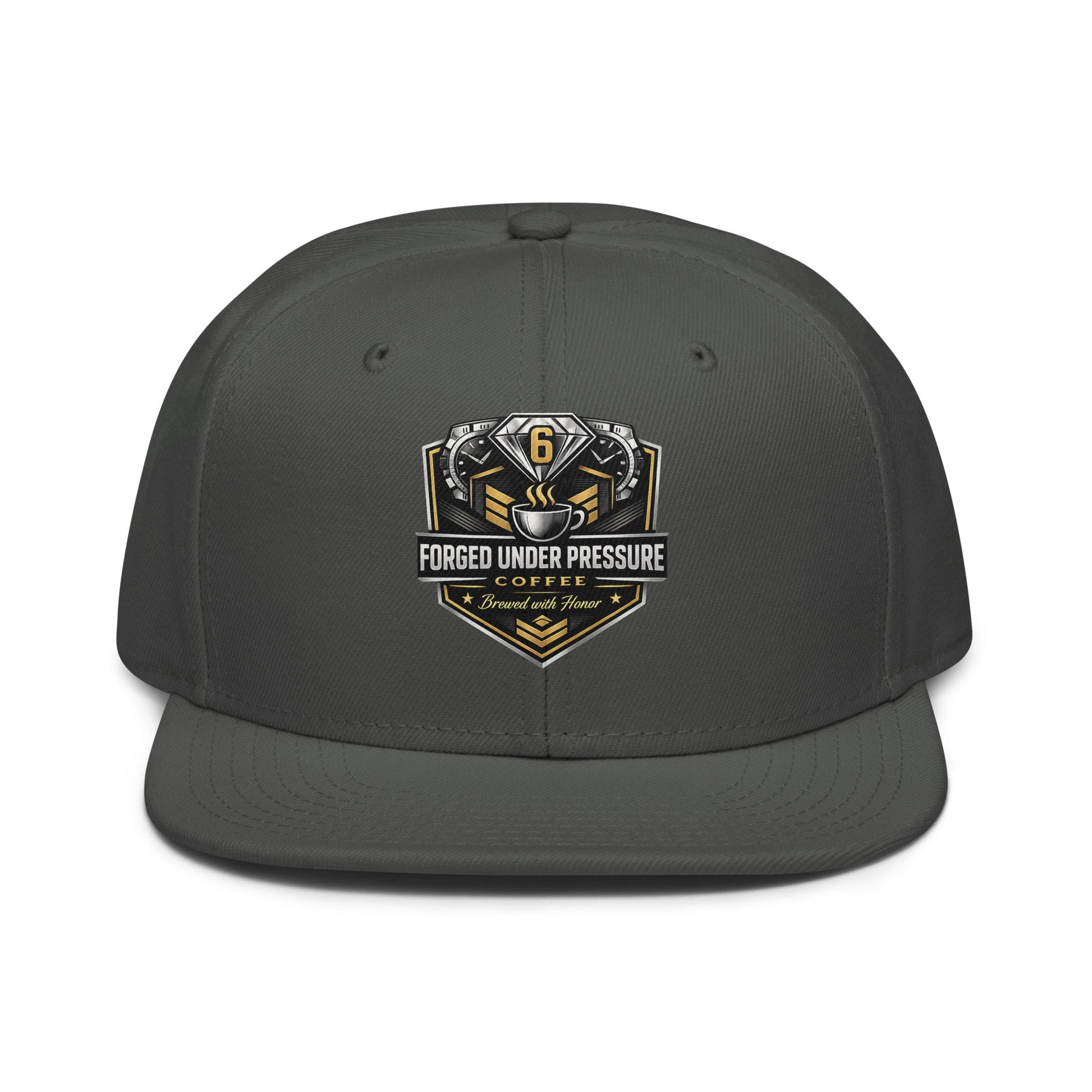 Snapback Hat - Forged Under Pressure Coffee