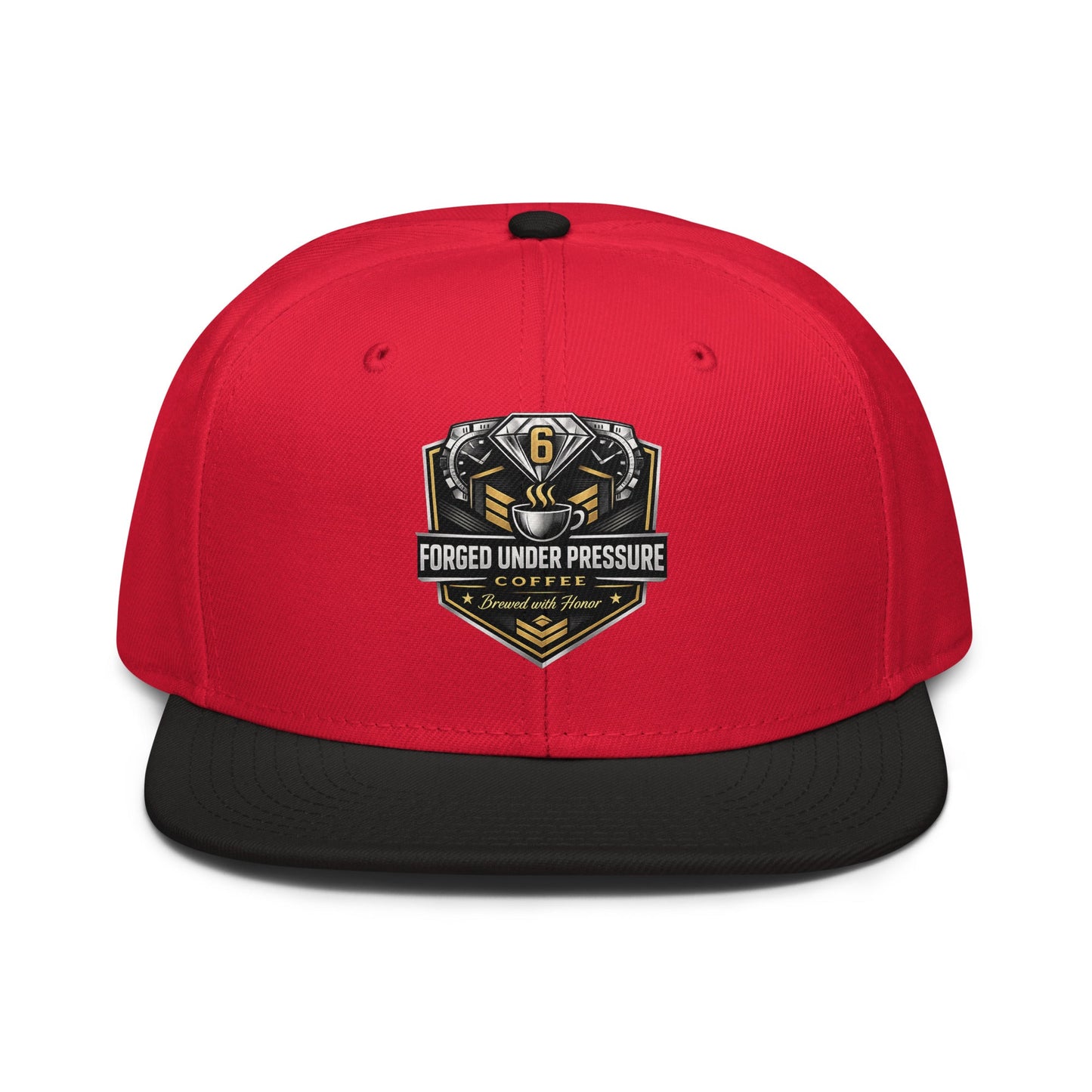 Snapback Hat - Forged Under Pressure Coffee