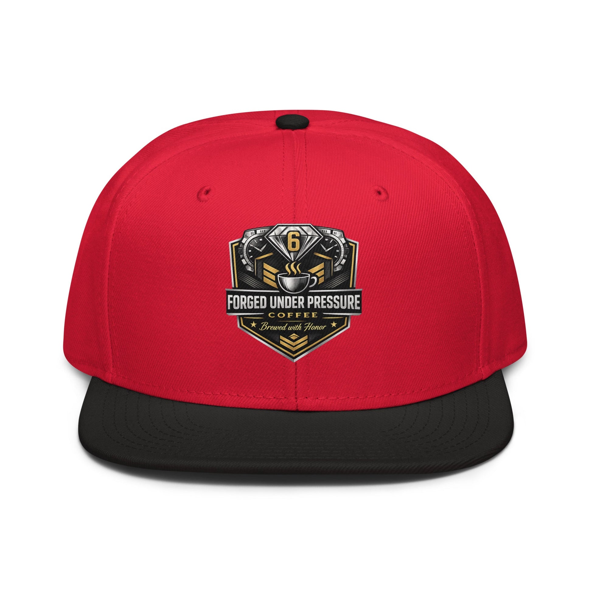 Snapback Hat - Forged Under Pressure Coffee
