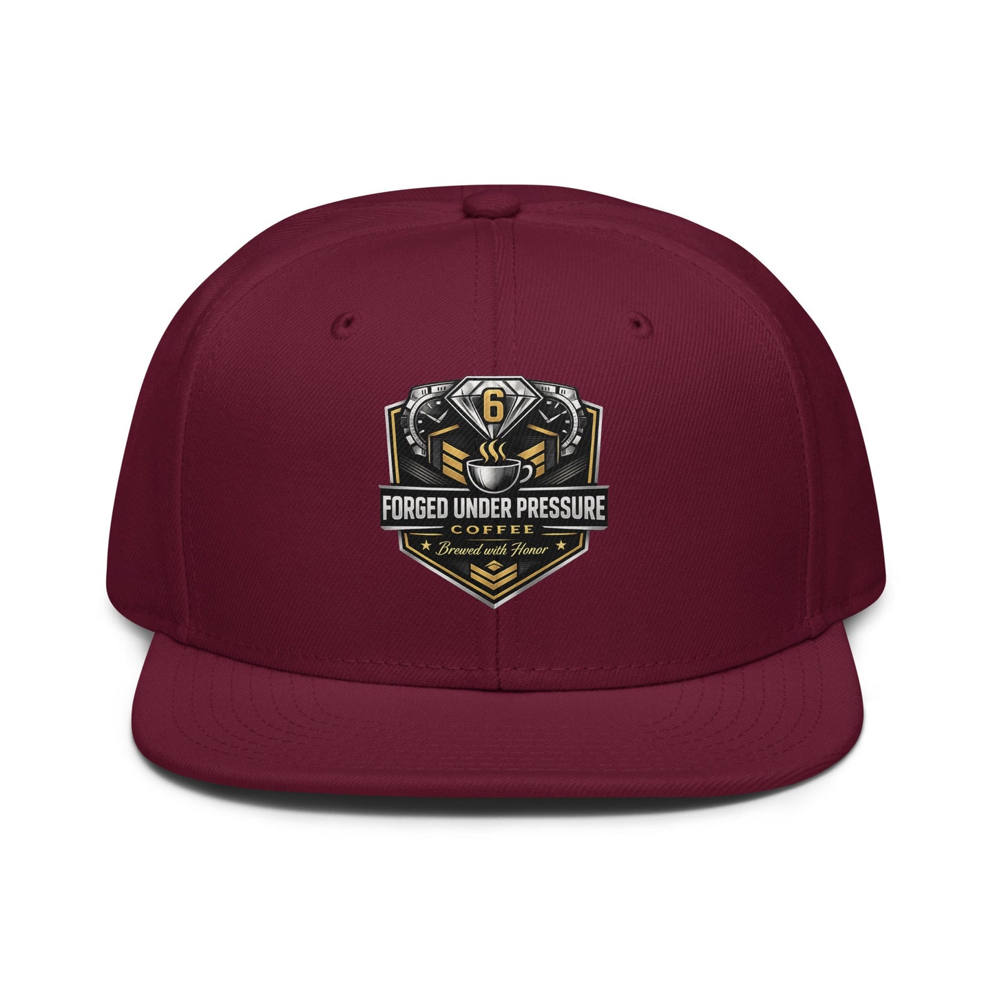 Snapback Hat - Forged Under Pressure Coffee