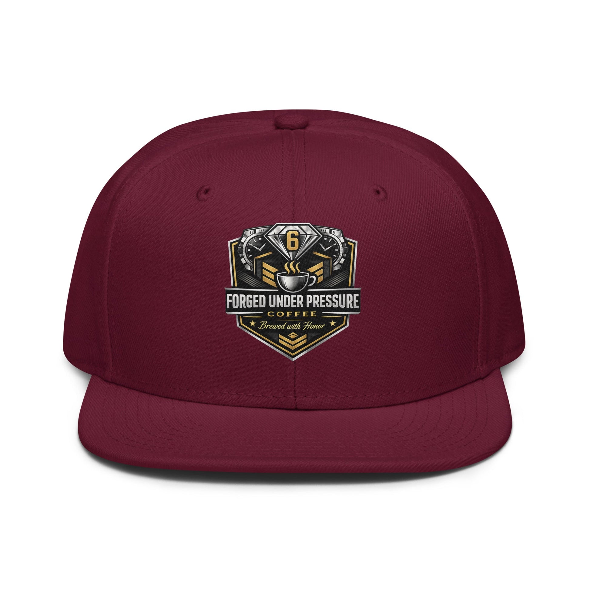 Snapback Hat - Forged Under Pressure Coffee