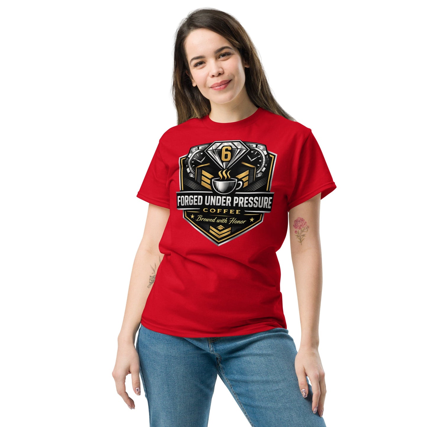 Unisex Classic Tee - Forged Under Pressure Coffee