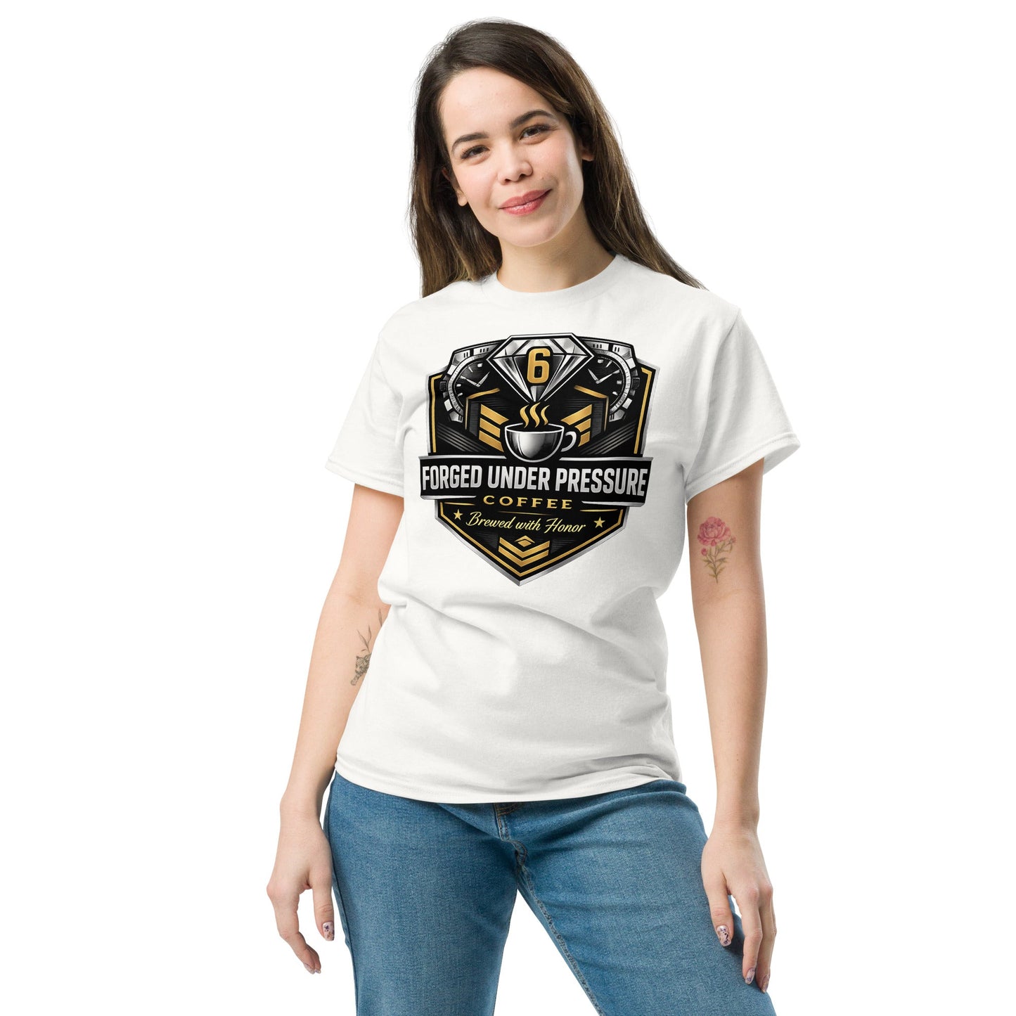 Unisex Classic Tee - Forged Under Pressure Coffee