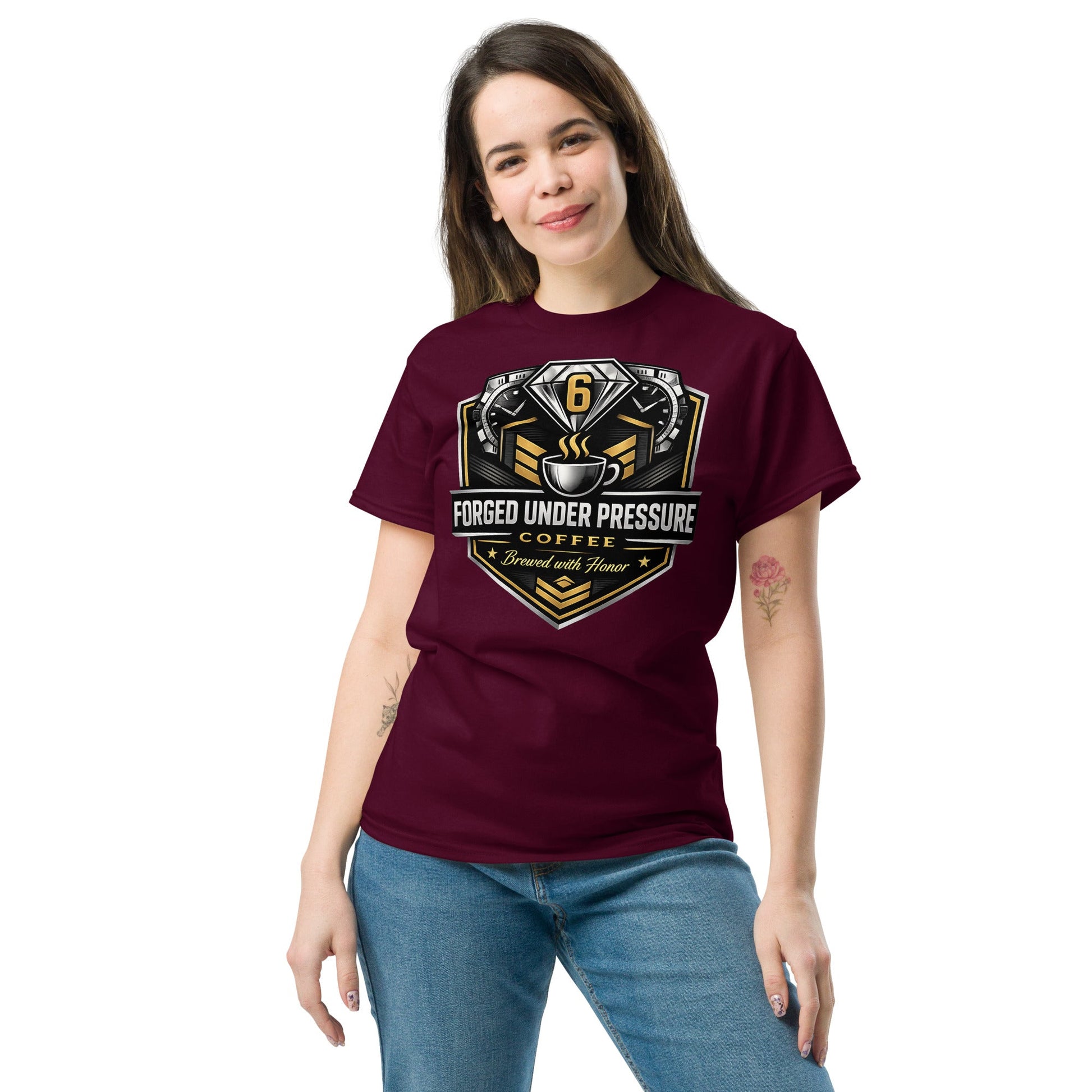 Unisex Classic Tee - Forged Under Pressure Coffee