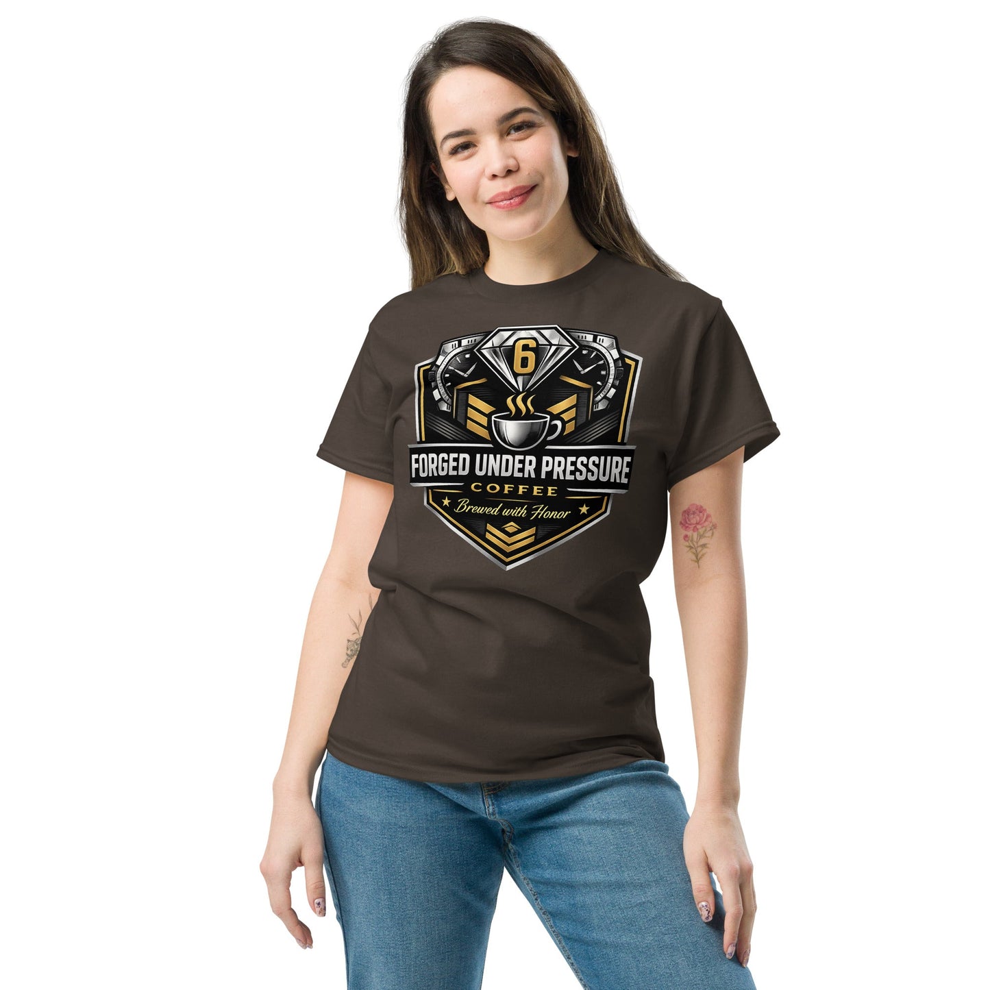 Unisex Classic Tee - Forged Under Pressure Coffee