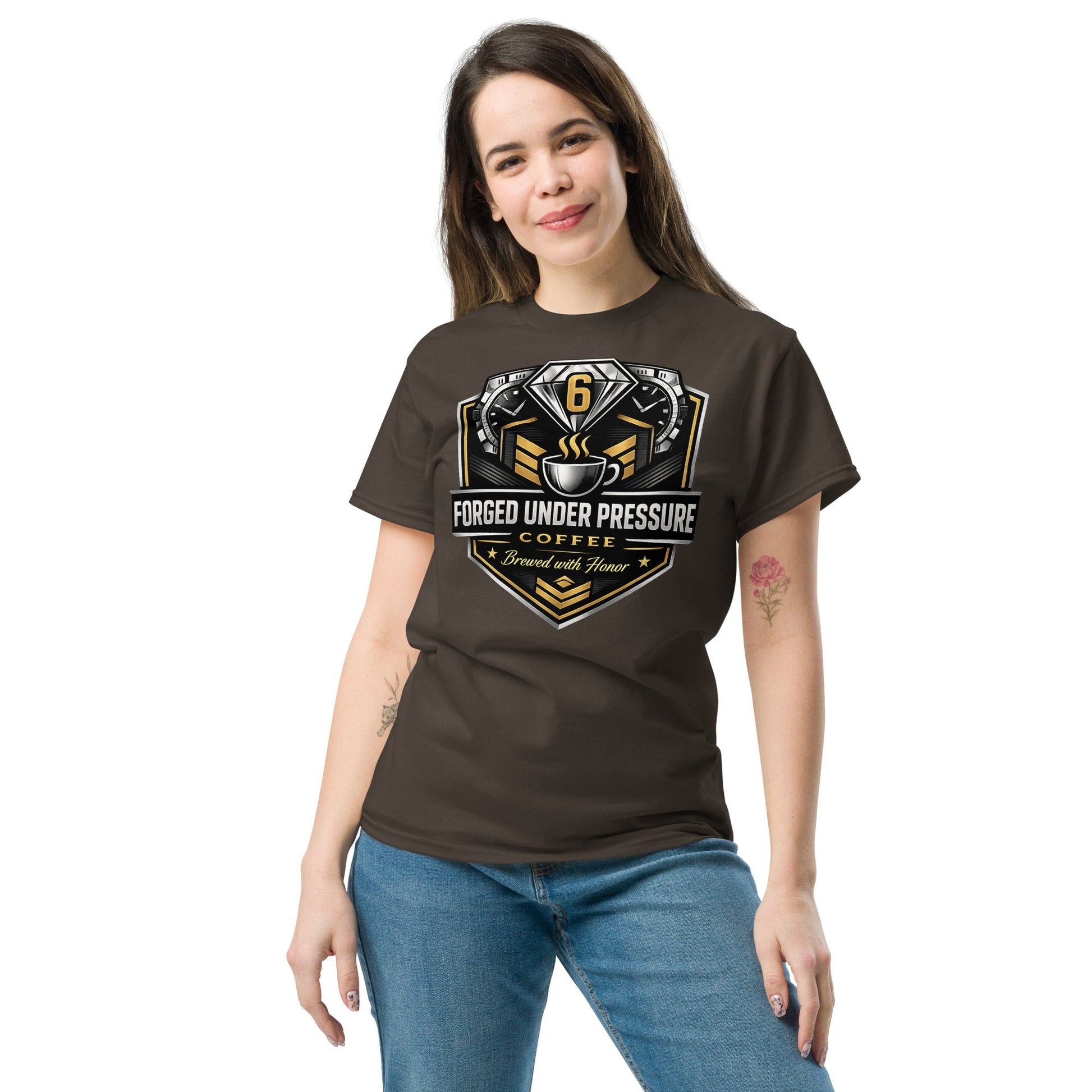 Unisex Classic Tee - Forged Under Pressure Coffee