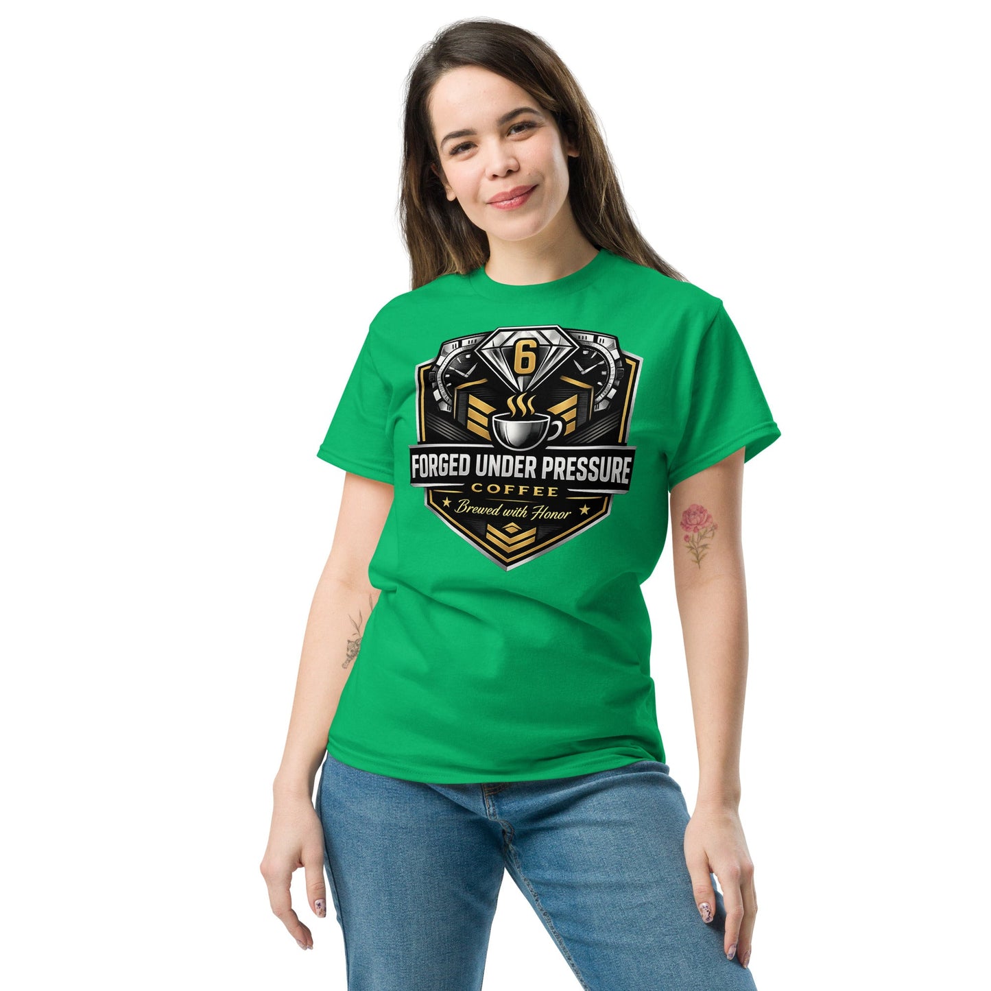 Unisex Classic Tee - Forged Under Pressure Coffee