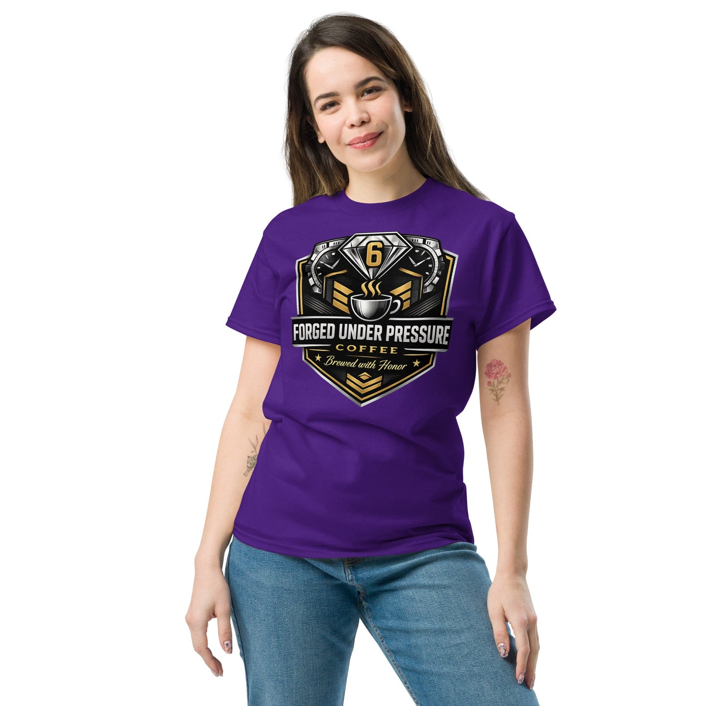 Unisex Classic Tee - Forged Under Pressure Coffee
