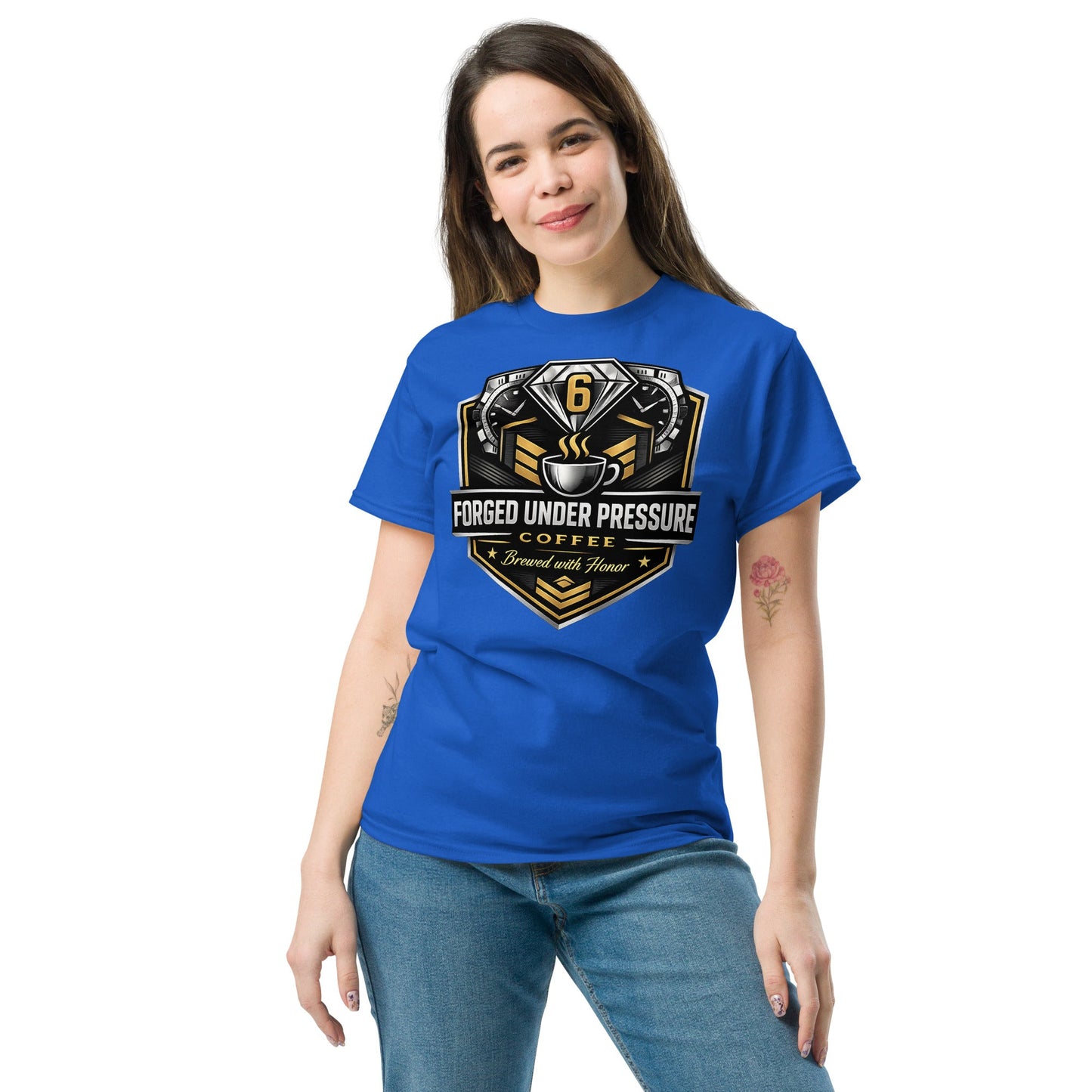 Unisex Classic Tee - Forged Under Pressure Coffee