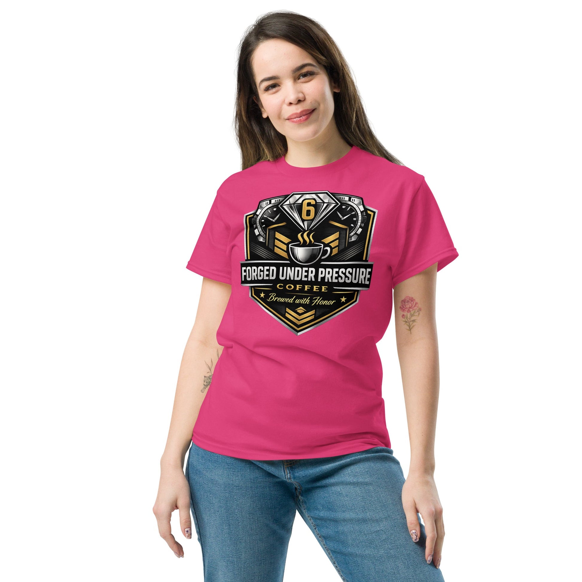 Unisex Classic Tee - Forged Under Pressure Coffee