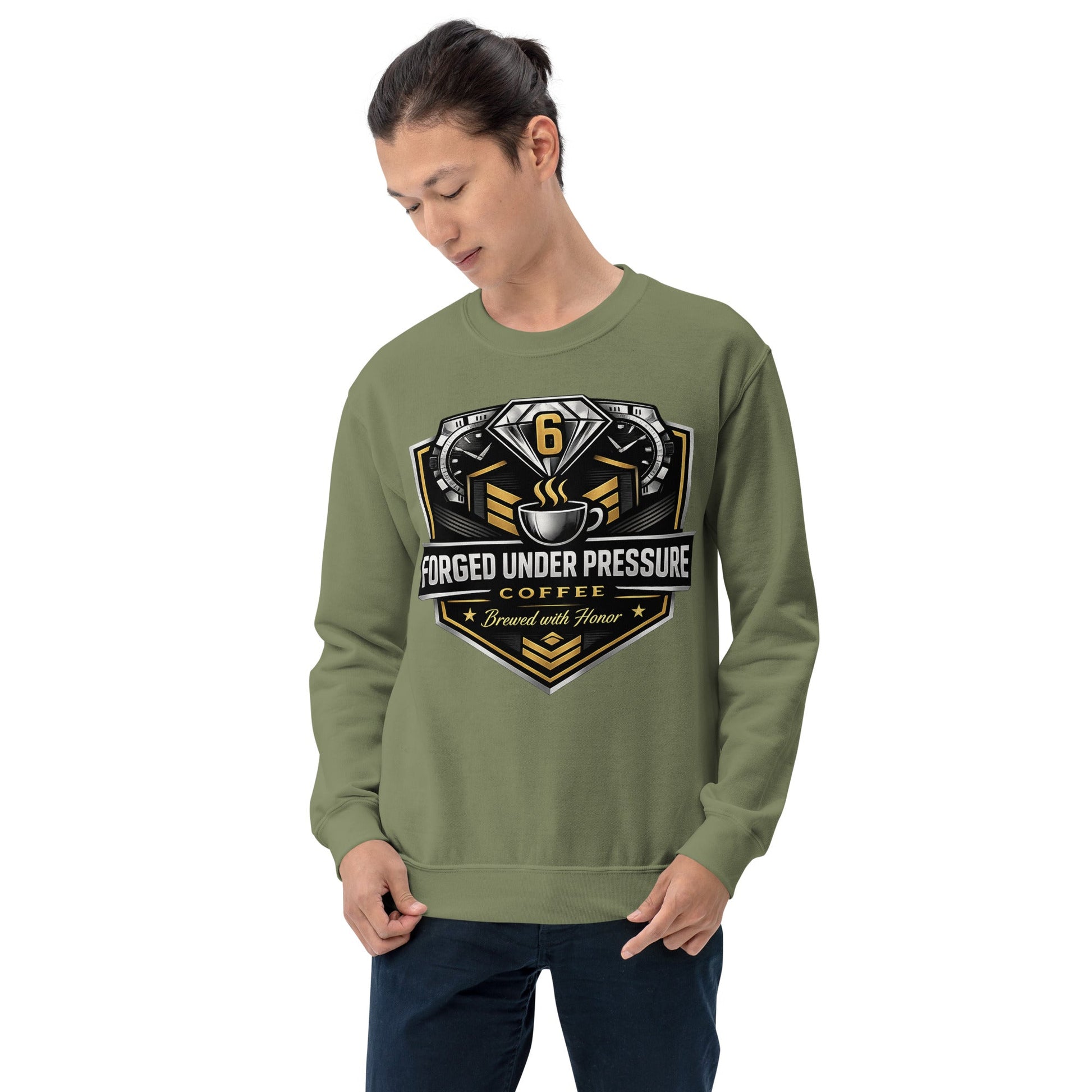 Unisex Sweatshirt - Forged Under Pressure Coffee