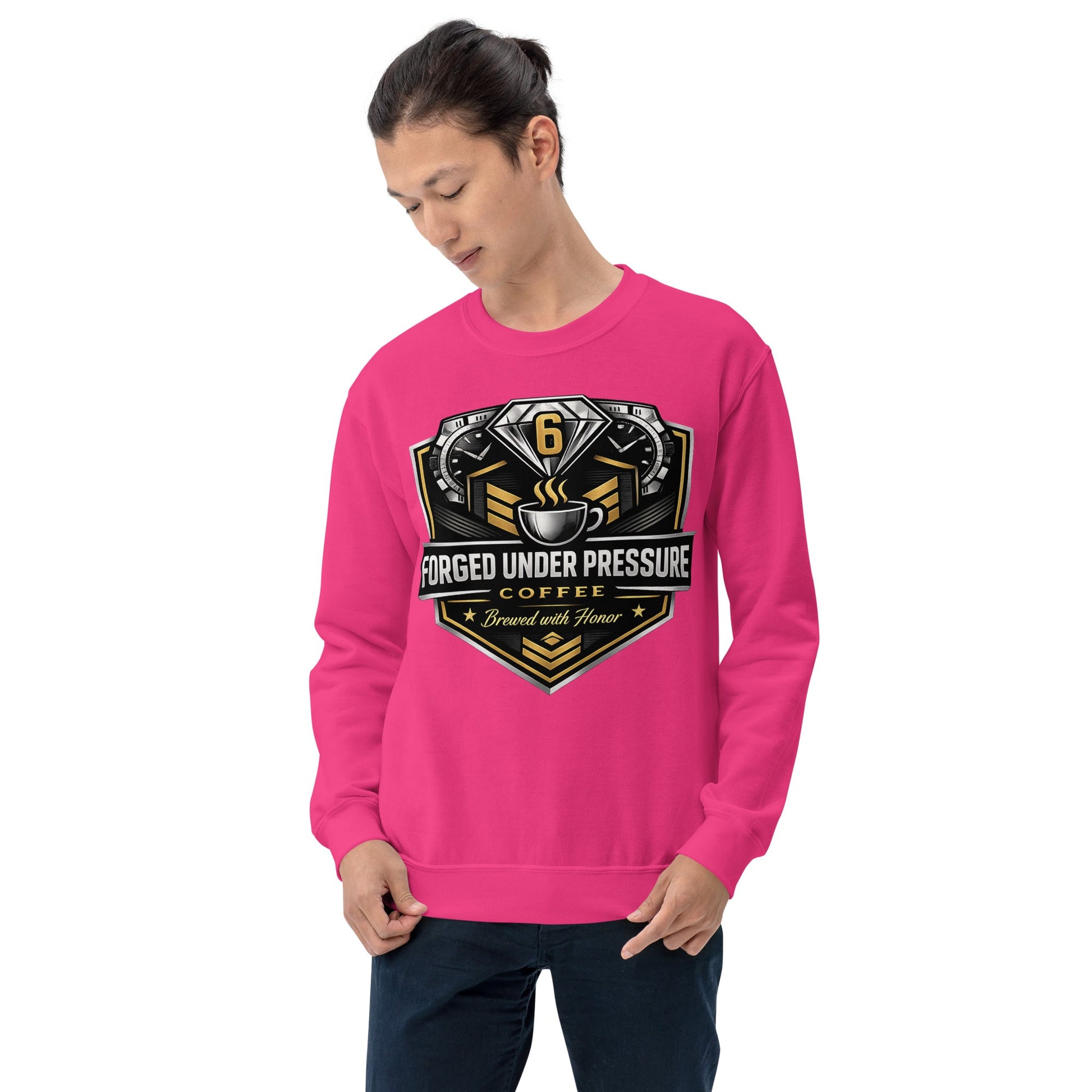 Unisex Sweatshirt - Forged Under Pressure Coffee