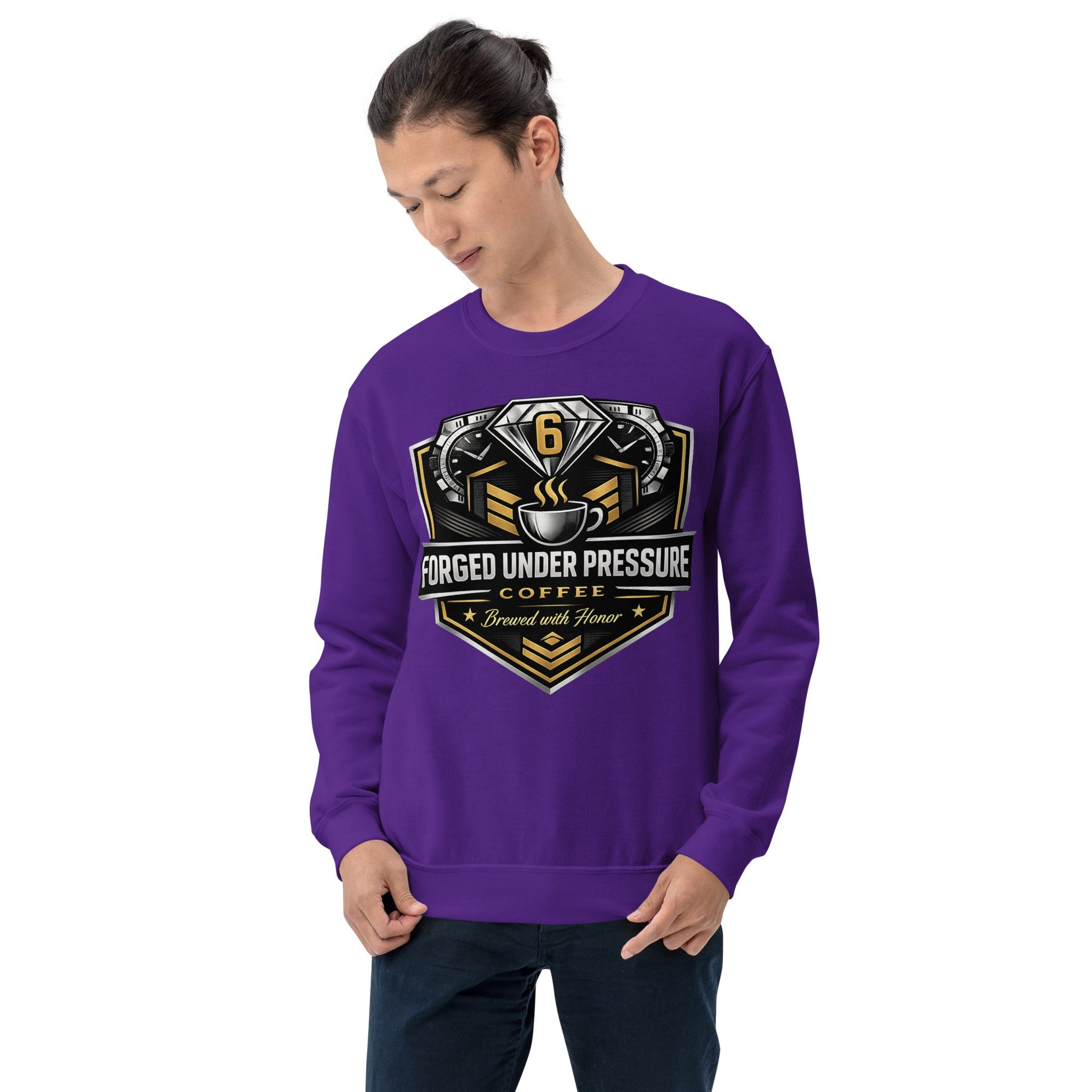 Unisex Sweatshirt - Forged Under Pressure Coffee
