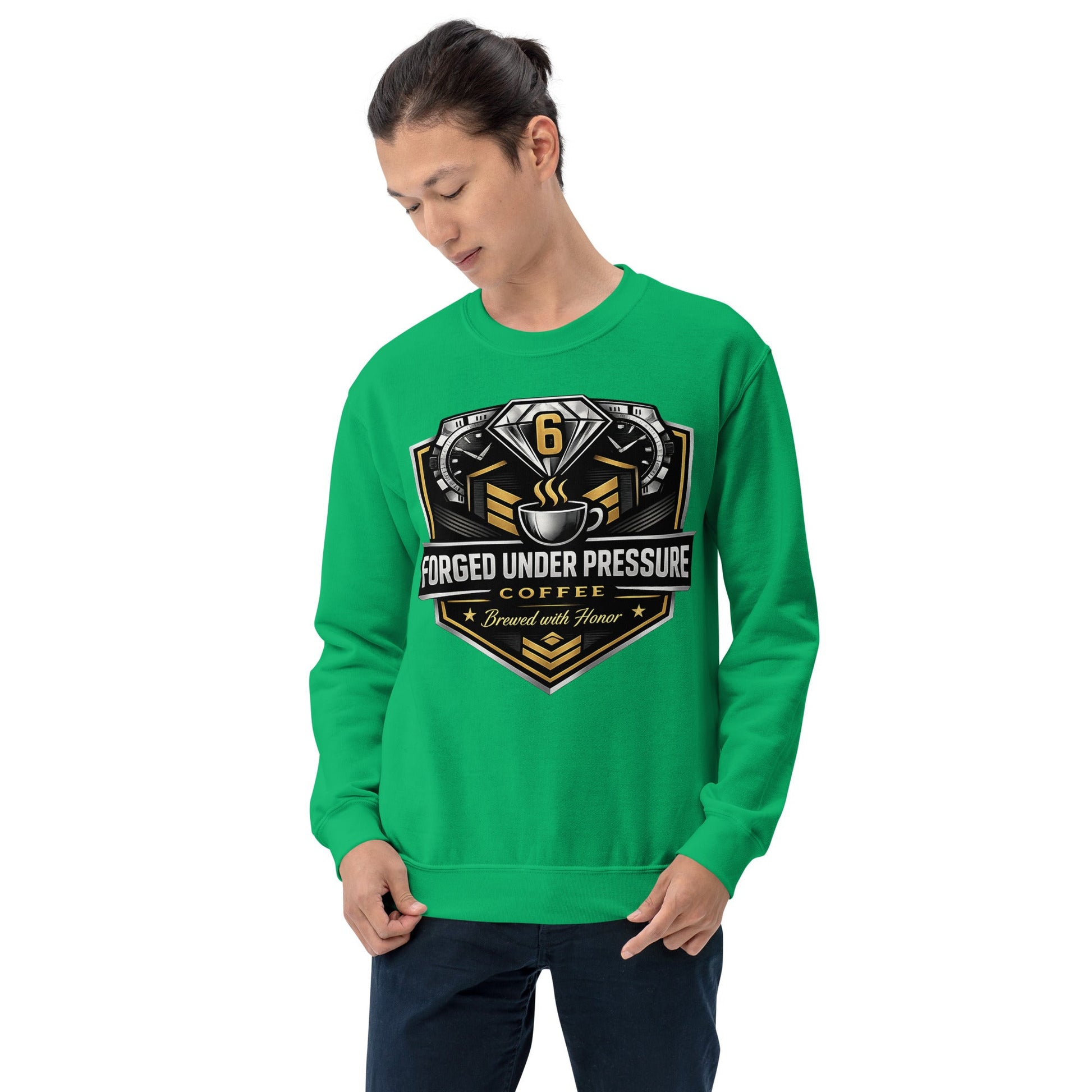 Unisex Sweatshirt - Forged Under Pressure Coffee